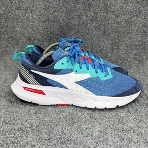 Diadora Mythos Blushield Volo Shoes Men's 10 Blue Athletic Retro Running Sneaker